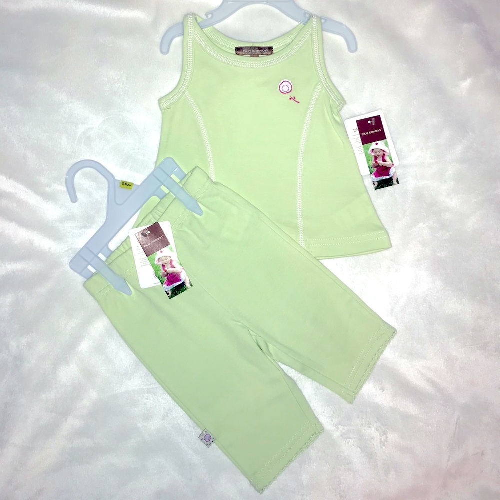 Baby Pastel Green Spring Summer Outfit 3-6 Months